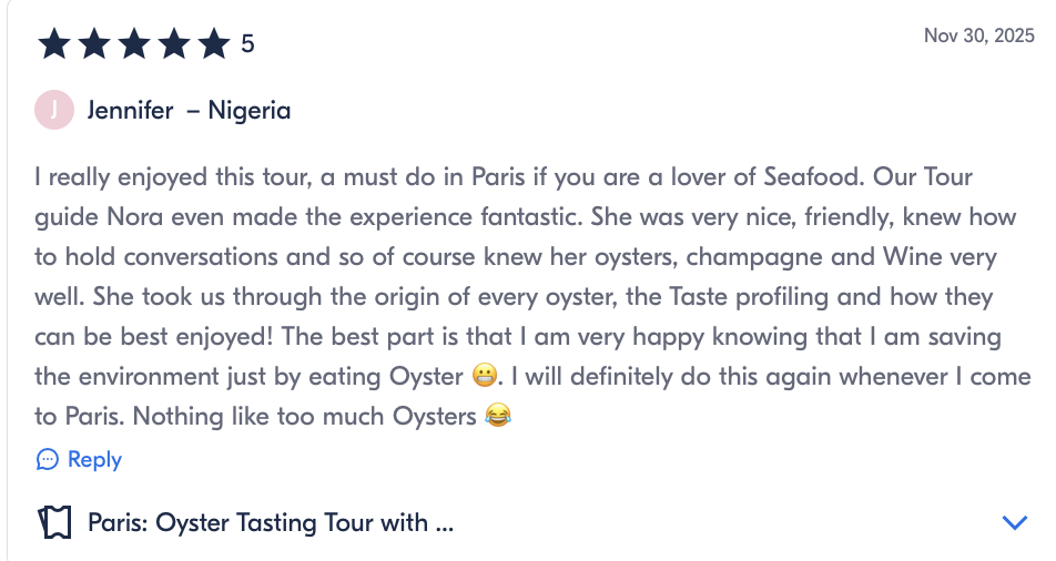 Original review from Jennifer